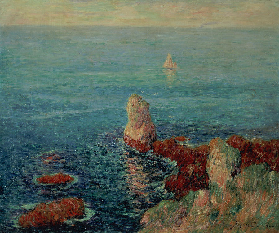 900x750 The Island Of Groix Painting By Henry Moret - Moret Painting