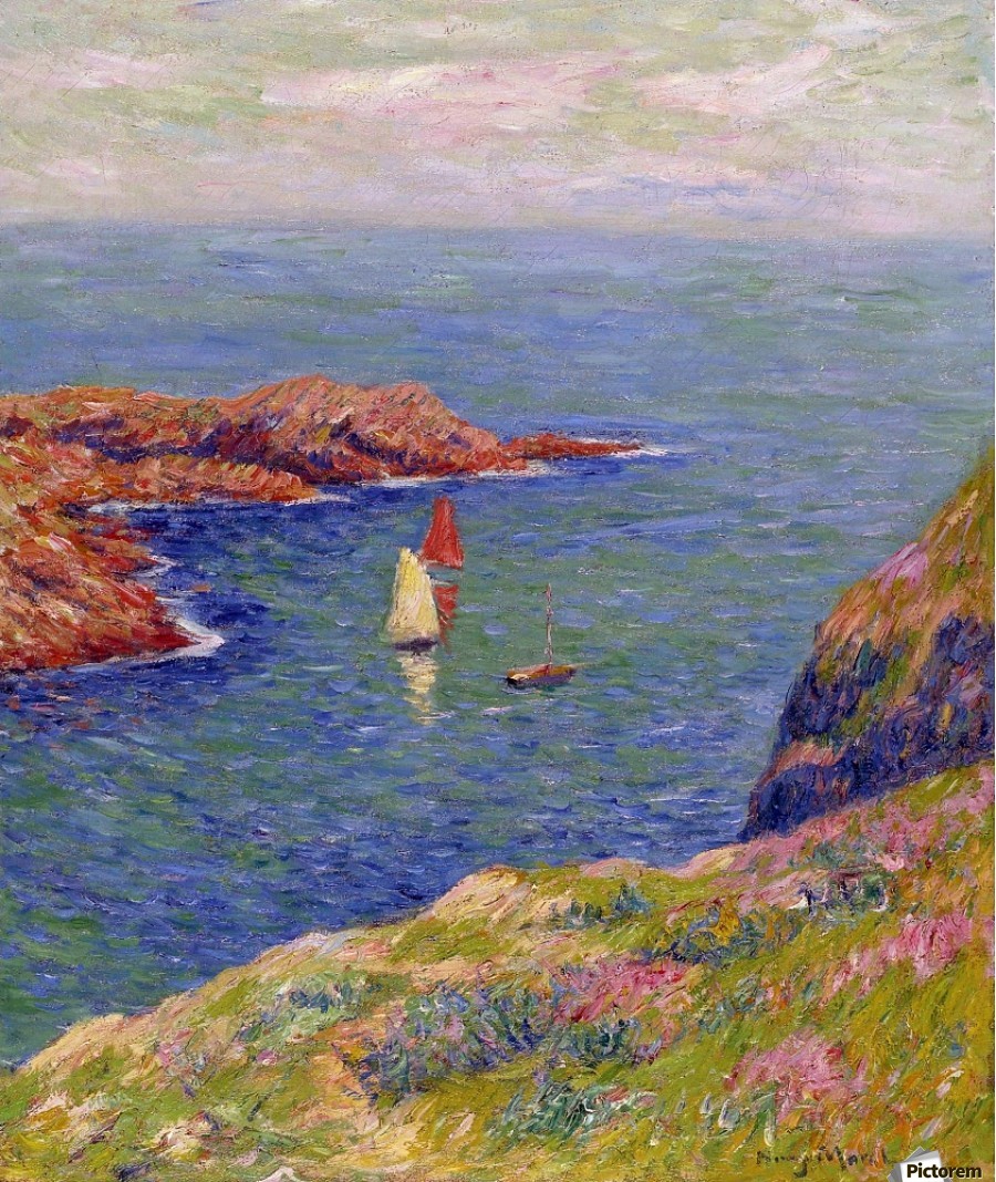 900x1068 The Isle Of Ouessant - Moret Painting