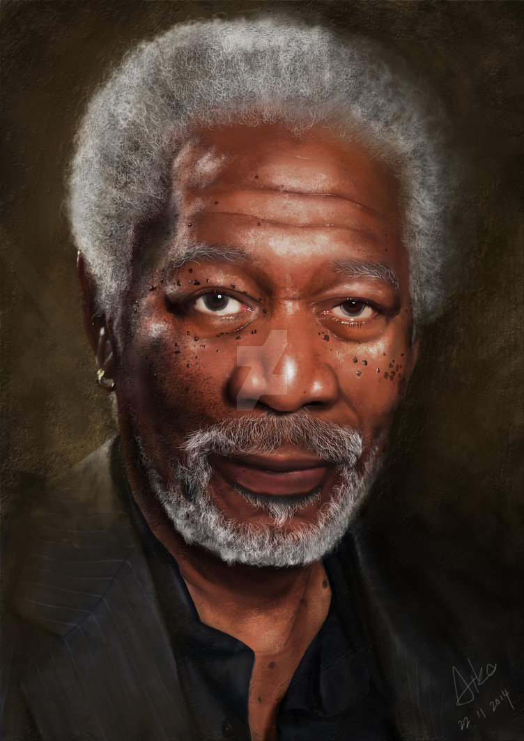 752x1063 Morgan Freeman Oil Painting By Autumnrainelifez - Morgan Freeman Painting