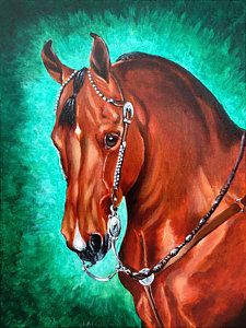 225x300 Morgan Horse Painting - Morgan Horse Painting