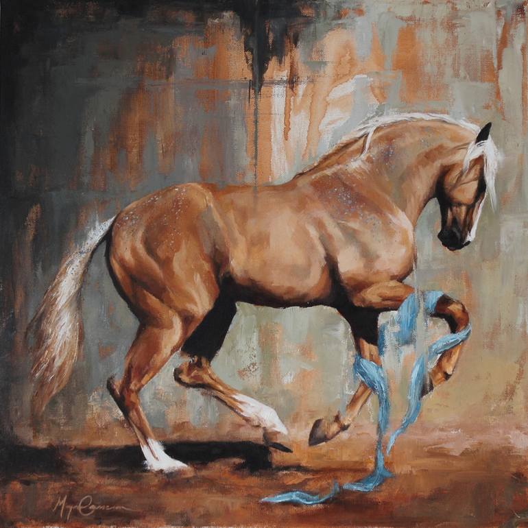 770x770 Saatchi Art Theater Horse - Morgan Horse Painting
