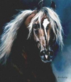 251x289 Scene - Morgan Horse Painting