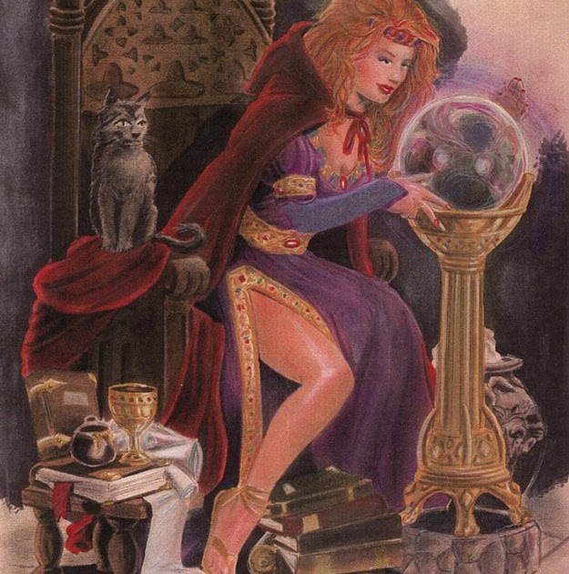 625x630 Scott Neely's Scribbles And Sketches! Morgan Le Fay - Morgan Le Fay Painting