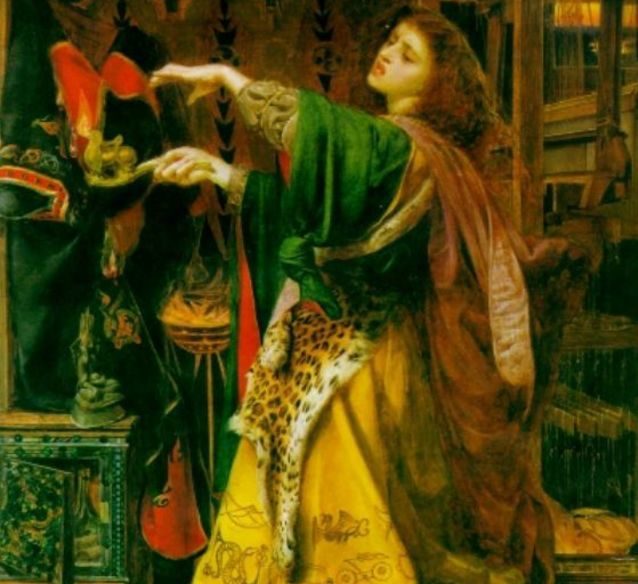 638x584 Which Witch Morgan Le Fay As Shape Shifter And English - Morgan Le Fay Painting