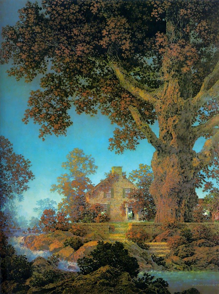 747x1000 Maxfield Parrish Morning Light Painting 50% Off - Morning Light Painting