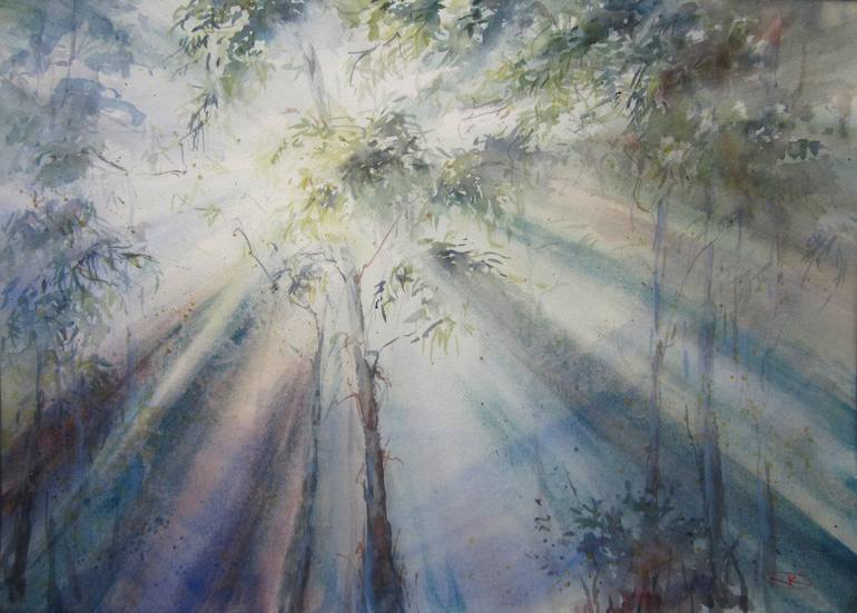 770x551 Saatchi Art Morning Light Painting By Violetta Kurbanova - Morning Light Painting
