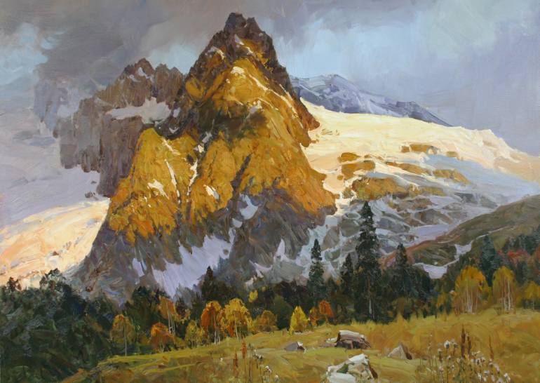 770x546 Saatchi Art Morning Light Painting By Alexander Babich - Morning Light Painting