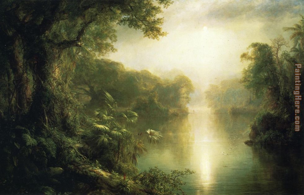 980x630 Frederic Edwin Church The River Of Light Painting Anysize 50% Off - Morning Light Painting