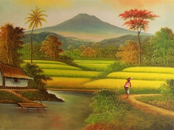 360x268 The Morning In The Paddy Field Painting - Morning Painting