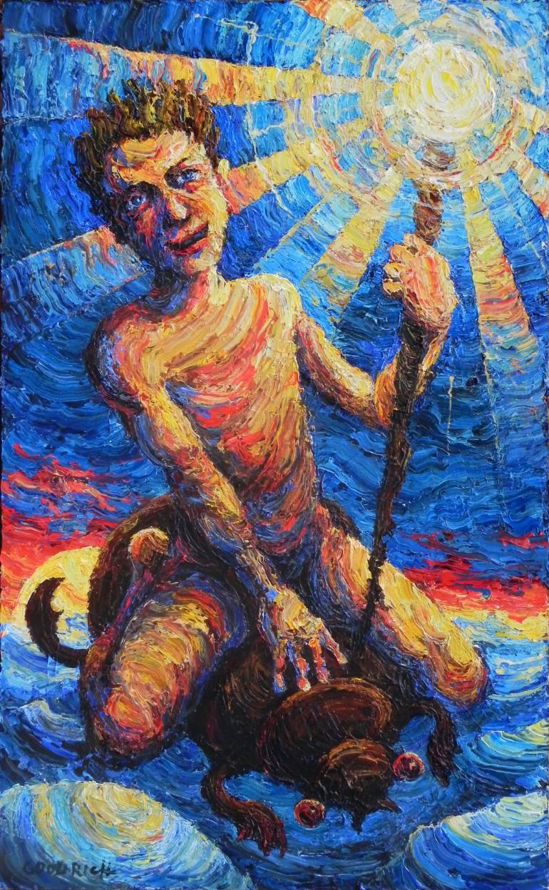 770x1248 Saatchi Art Lucifer Morning Star Painting By David Goodrich - Morning Star Painting