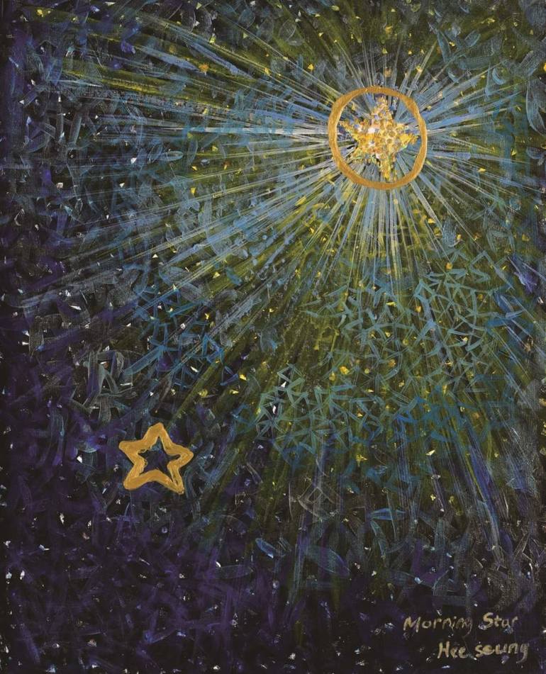 770x951 Saatchi Art Morning Star Painting By Hee Seung Sung - Morning Star Painting
