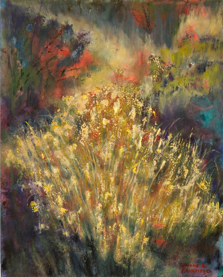 770x958 Saatchi Art Desert Grasses Morning Sun Painting By Diane Fairfield - Morning Sun Painting