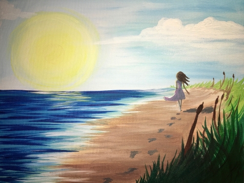 500x375 Beachside Grill 06022017 Paint Nite Event - Morning Sunrise Painting