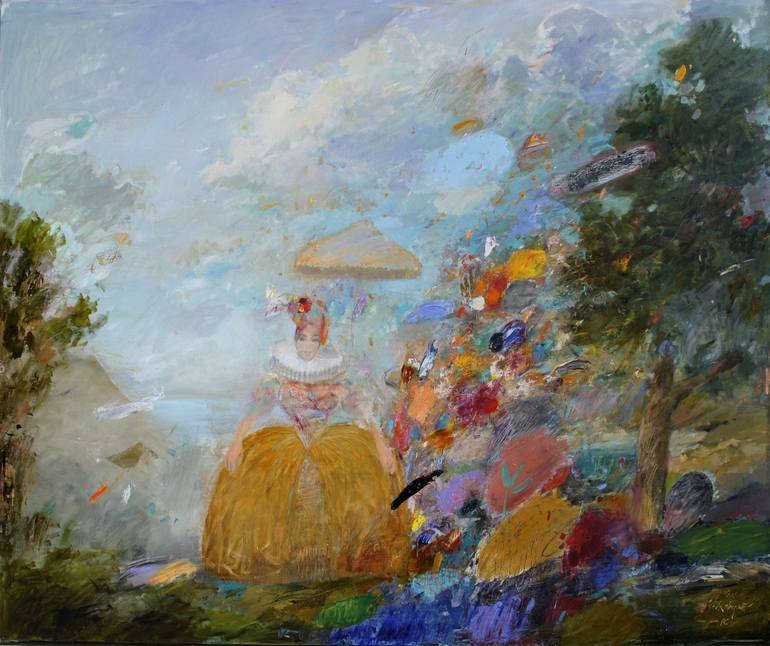 770x646 Saatchi Art Morning Walk Painting By Vav Hakobyan - Morning Walk Painting