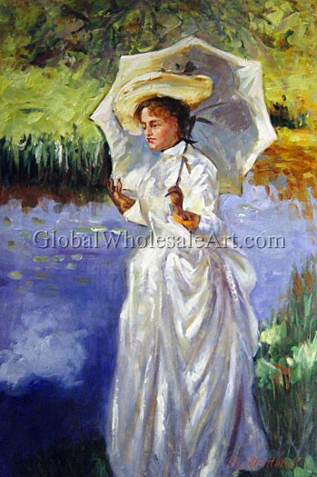 349x525 John Singer Sargent - Morning Walk Painting