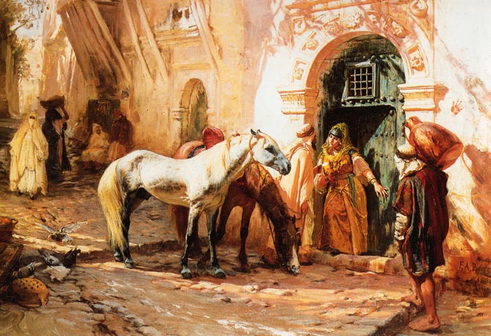 700x480 Scene In Morocco, 1885 - Moroccan Painting