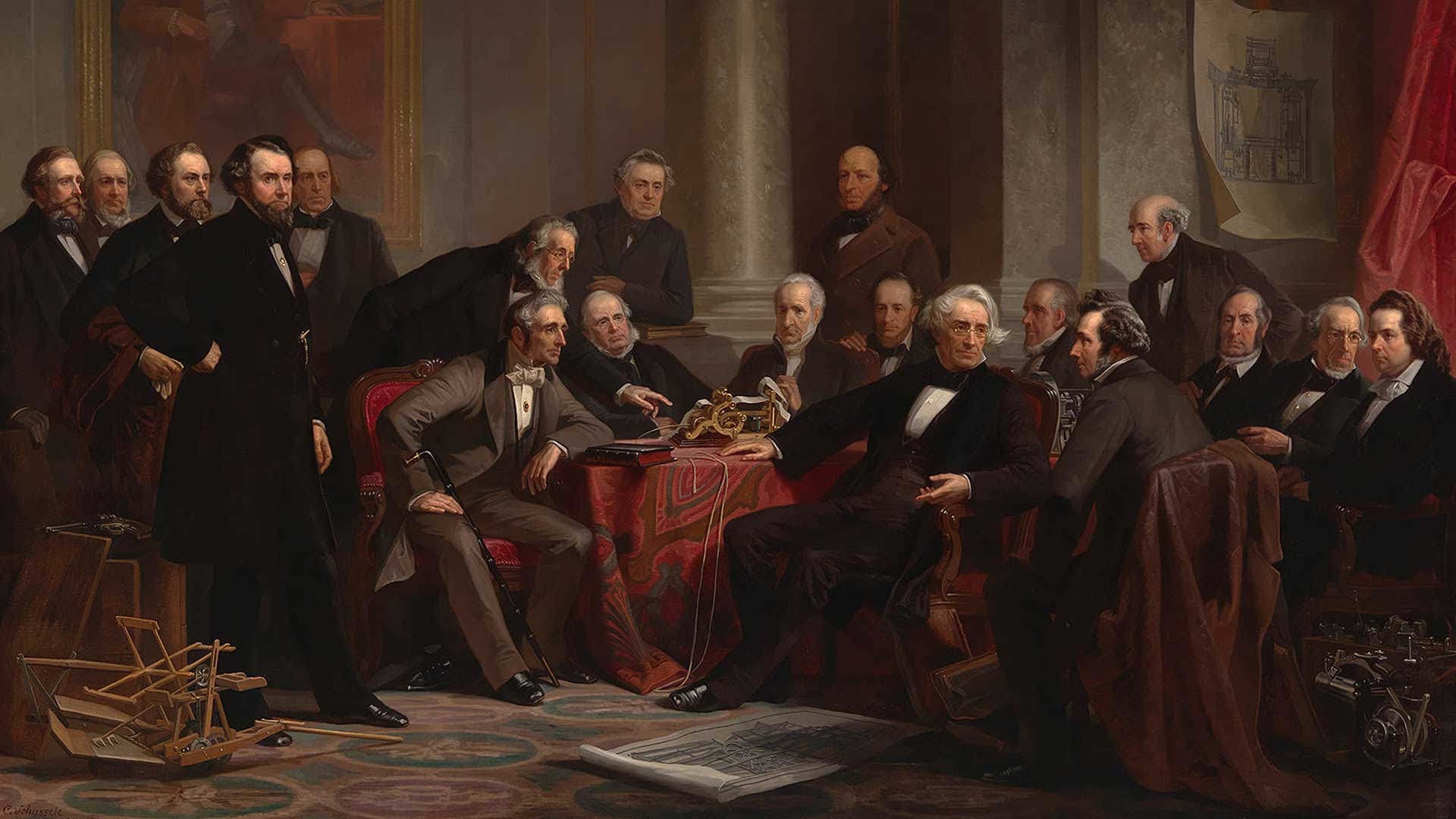 1920x1080 Samuel Morse, Portrait In A Minute - Morse Painting