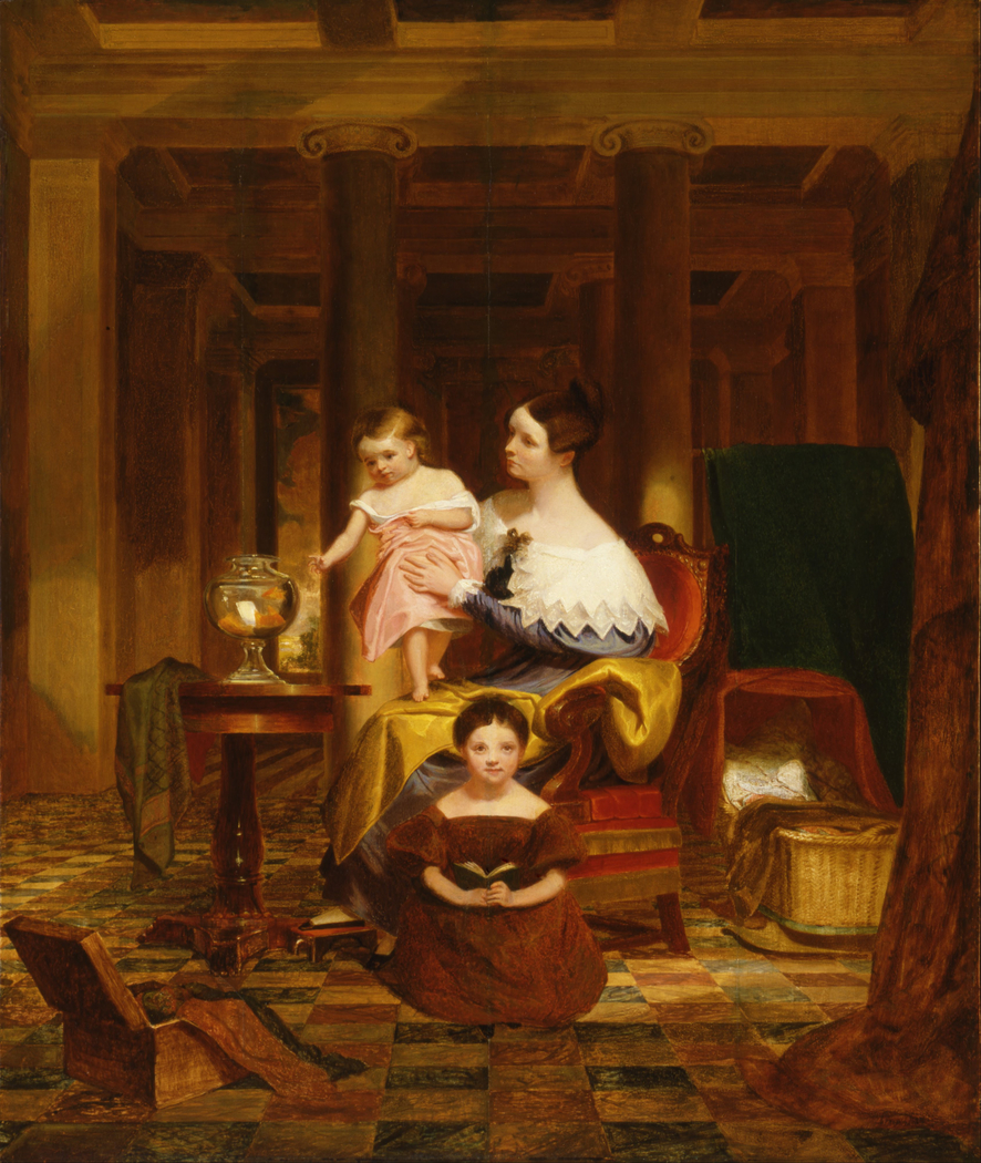 886x1050 The Goldfish Bowl (Mrs. Richard Cary Morse And Family) Samuel - Morse Painting