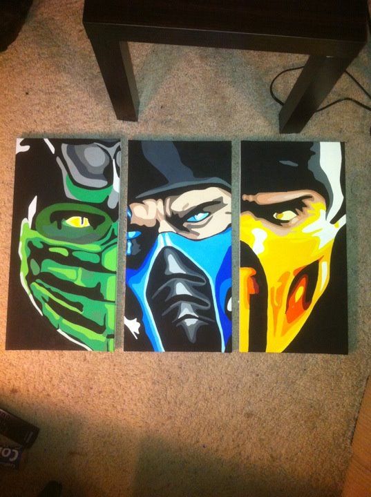 537x720 Mortal Kombat Paintings. Amazing!!! Hell No Deyiverdim - Mortal Kombat Painting