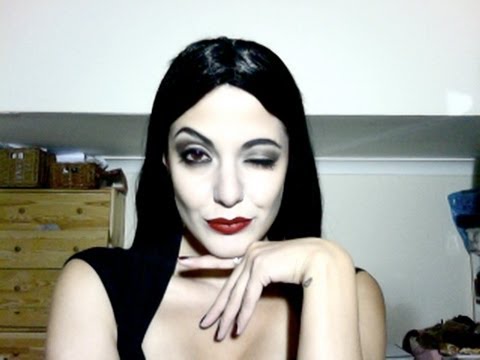 480x360 The Best Morticia Addams Makeup Tutorial By Krystle Tips - Morticia Addams Painting