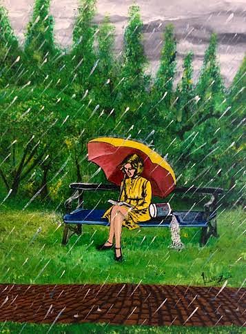 357x484 Morton Salt Painting By Kalvin Zane - Morton Salt Painting