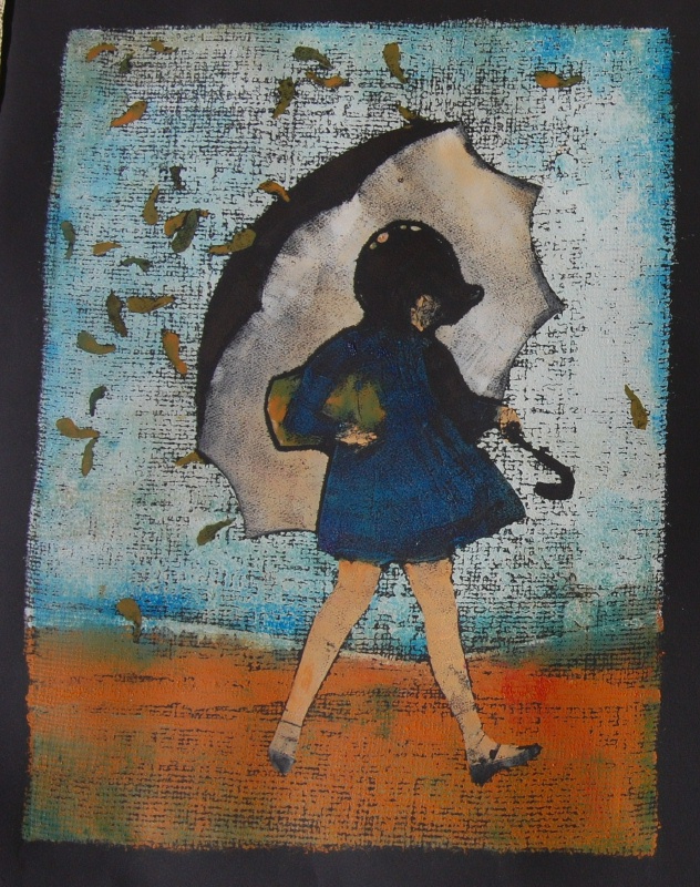 632x800 Riff On Morton Salt Girl Maple Seeds - Morton Salt Painting