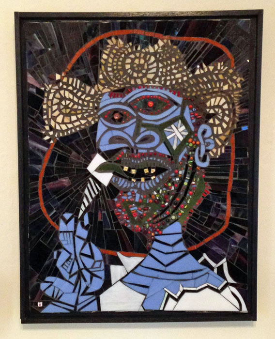 568x700 Mosaic Interpretation Of Picasso Painting How To Mosaic - Mosaic Painting