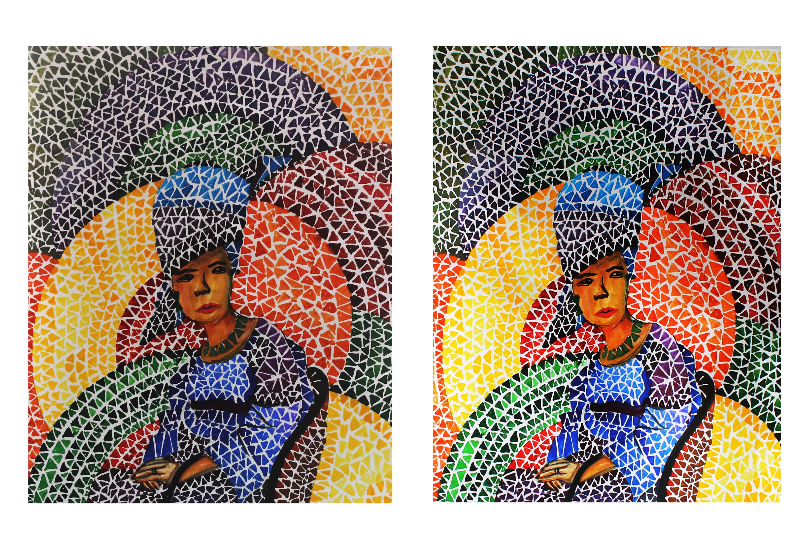 3240x2230 Mosaic Using Watercolour Art635 Virtual Museum - Mosaic Painting
