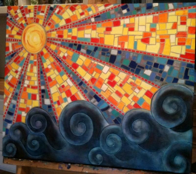 800x713 New Painting - Mosaic Painting