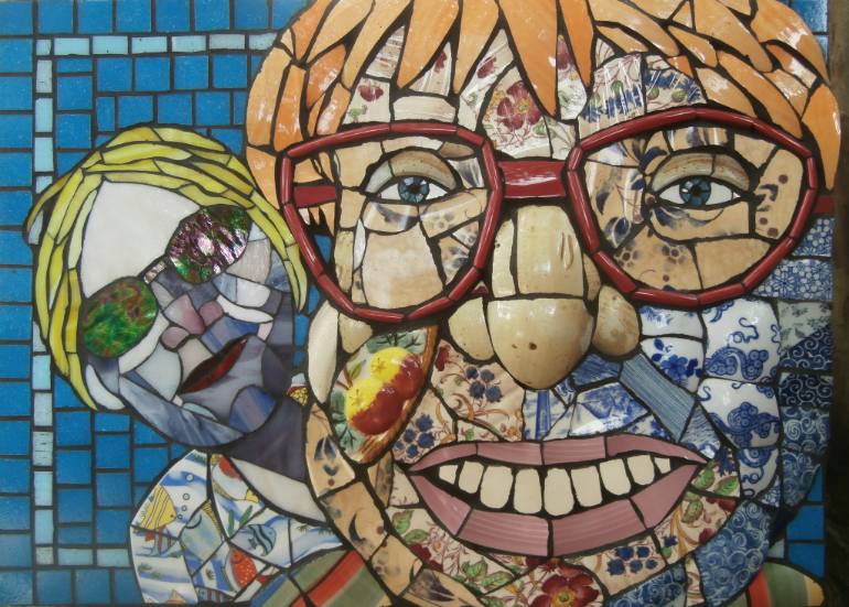 770x551 Saatchi Art Sidekick, Mosaic Painting By Gila Rayberg - Mosaic Painting