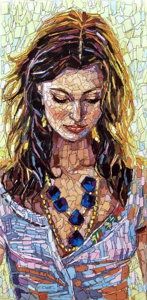 470x960 Stunning Mosaic Painting By Christian Malto - Mosaic Painting