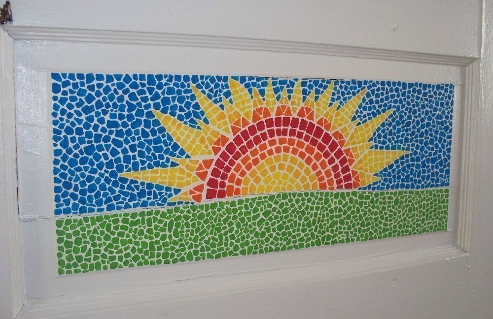 1000x648 Faux Mosaic (Painted) How To Make A Piece Of Mosaic Art Mosaic - Mosaic Painting