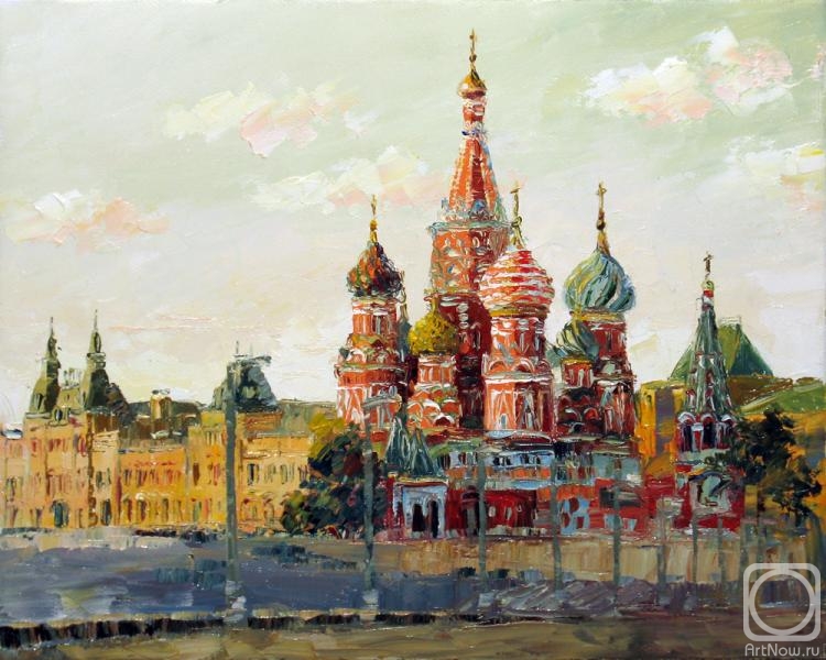 750x600 Painting St. Basil's Cathedral Red Buy - Moscow Painting