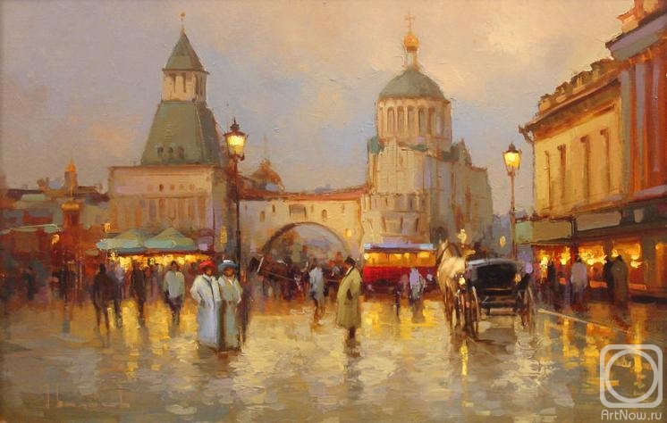 746x474 Painting Old Lubyanka. Old Buy On Artnow.ru - Moscow Painting