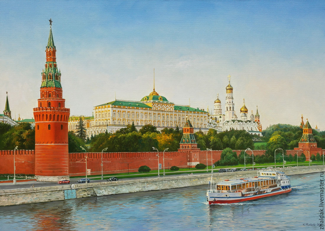 1100x782 The Painting The Moscow Kremlin Shop Online On Livemaster - Moscow Painting