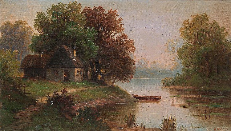 750x426 H. Moser Paintings Amp Artwork For Sale H. Moser Art Value Price Guide - Moser Painting