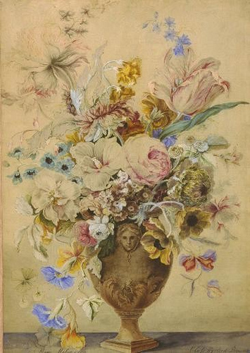 355x500 Mary Moser, Decorative Flower Painting, 1759 For This - Moser Painting