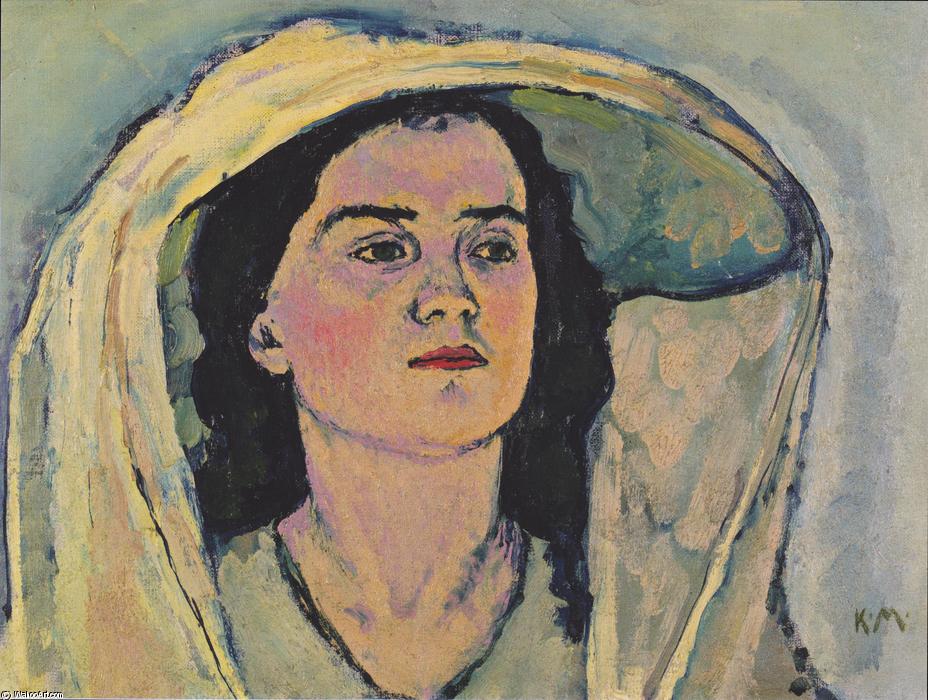 928x700 Study Of Portrait Of Venus In The Grotto By Koloman Moser - Moser Painting