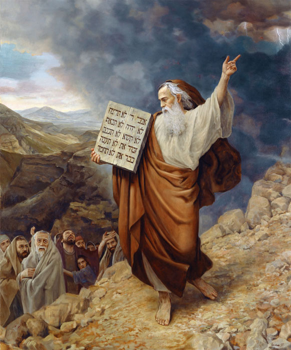 Moses 10 Commandments Painting At PaintingValley.com | Explore ...