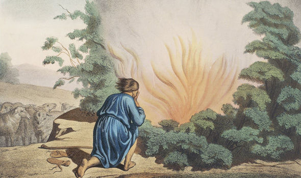 590x350 Was Moses Actually High When He Spoke To The Burning Bush - Moses And The Burning Bush Painting