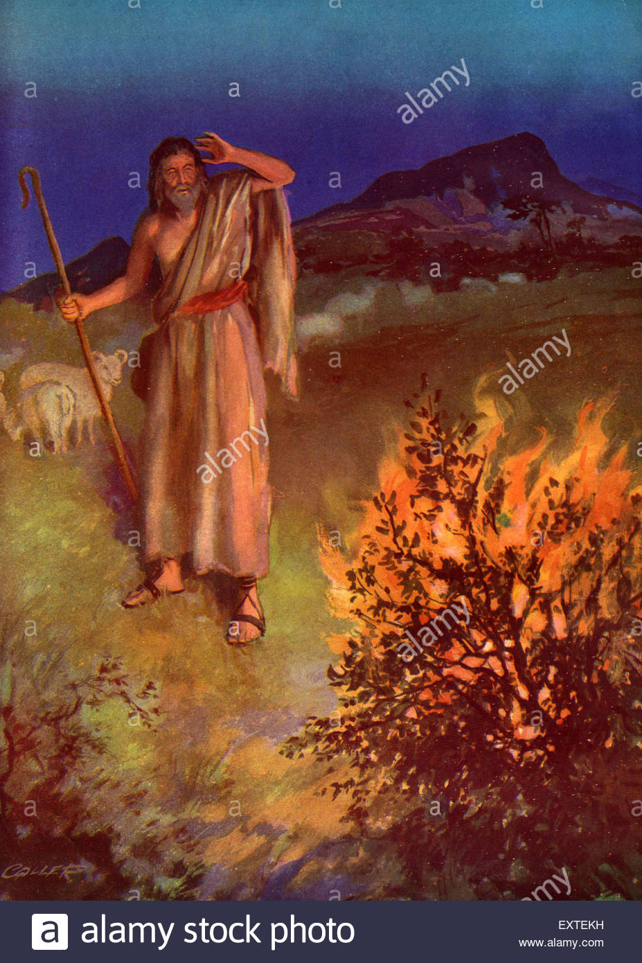 Moses And The Burning Bush Art