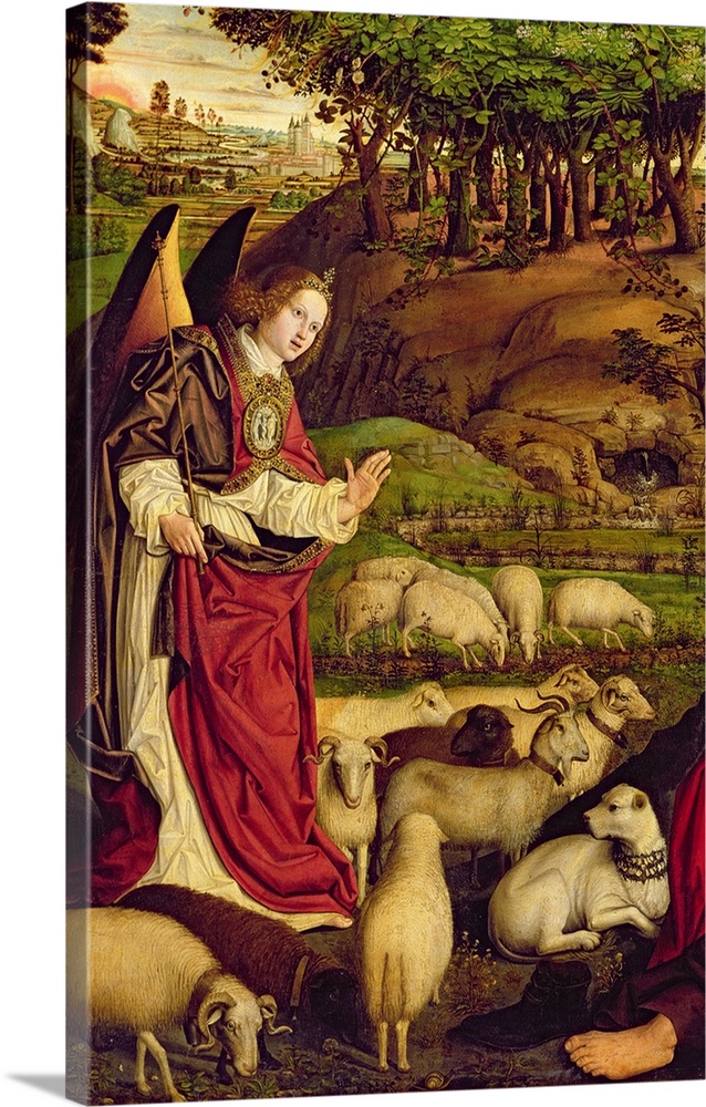 638x1000 The Triptych Of Moses And The Burning Bush, C.1476 Wall Art - Moses Burning Bush Painting