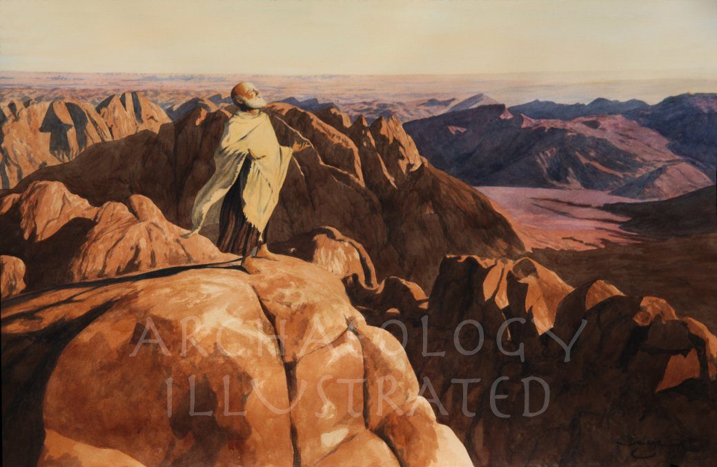 1039x677 Moses On Mount Sinai On A Memorable Occasion Archaeology Illustrated - Moses On Mount Sinai Painting