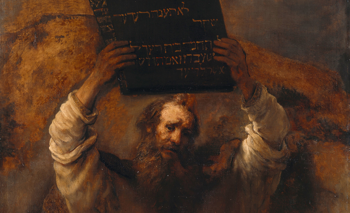 1200x732 Rembrandt's Great Jewish Painting Mosaic - Moses Painting