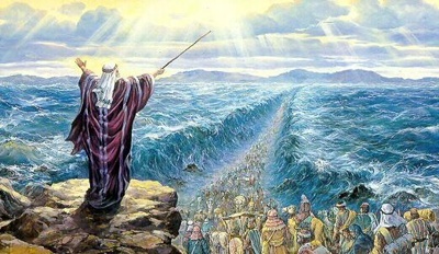 Moses Parting The Red Sea Painting At Paintingvalley Com Explore Collection Of Moses Parting