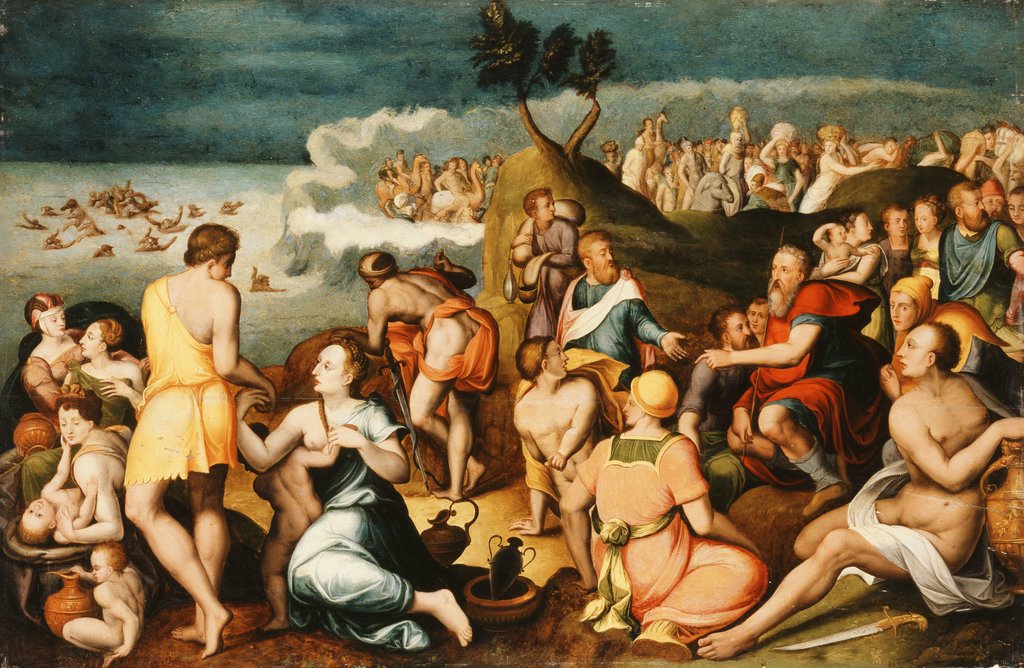 1024x668 Moses And The Israelites Crossing The Red Sea Posters Amp Prints By - Moses Red Sea Painting