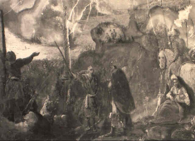 640x464 Moses And The Israelites Crossing The Red Sea By Domenico Gargiulo - Moses Red Sea Painting