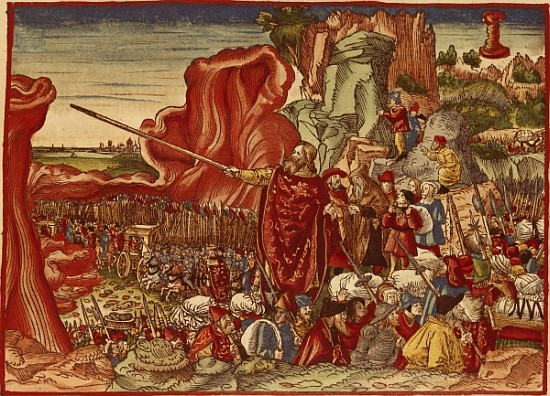 550x396 Moses Parting The Red Sea, Image From Th - Moses Red Sea Painting
