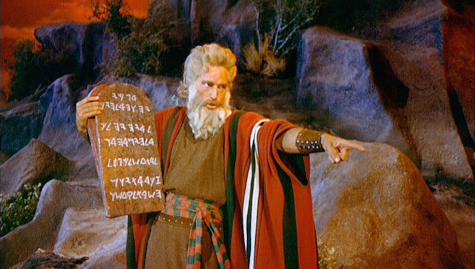 1600x909 Moses To Joshua (Law To Grace) - Moses Ten Commandments Painting