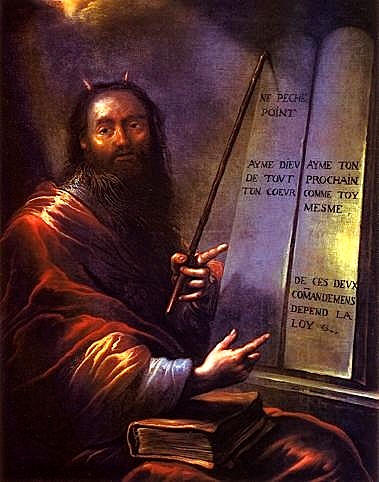 379x482 Moses - Moses Ten Commandments Painting